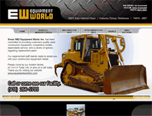 Tablet Screenshot of equipmentworldinc.com